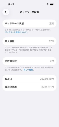 iPhone15 128GB SIMフリー　⑪