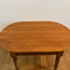 アンティーク　テーブル  台　棚の画像