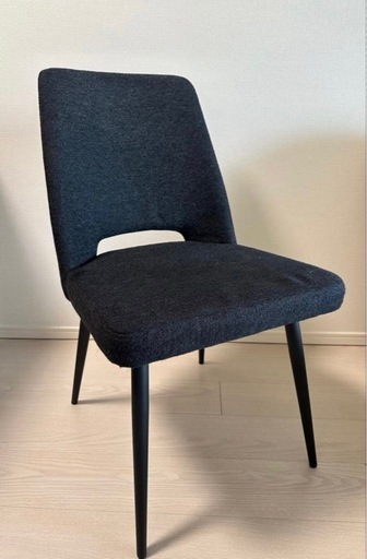 定価22450円→美品♡ダイニングチェア　　ブラック　ファブリック