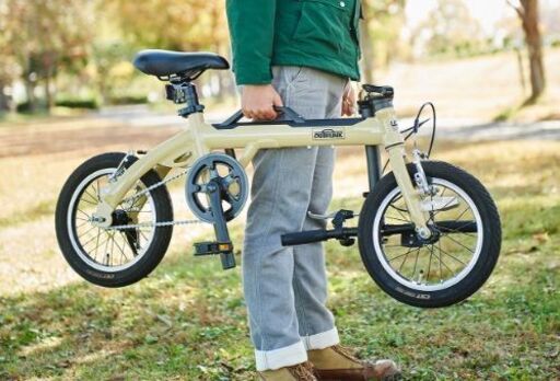 ●LOG OUTRUNK● 14インチ 軽量 折りたたみ自転車 キャンプ・旅行