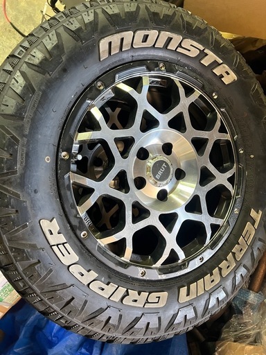 MONSTA Terrain Gripper 265/65R17 タイヤ付 BRUT BR-55 17インチ 7.5J PCD127 