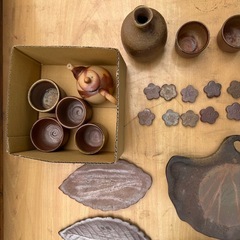 備前焼ぐい呑み　箸置き　徳利　ひつじの置物ですまとめて5000円の画像