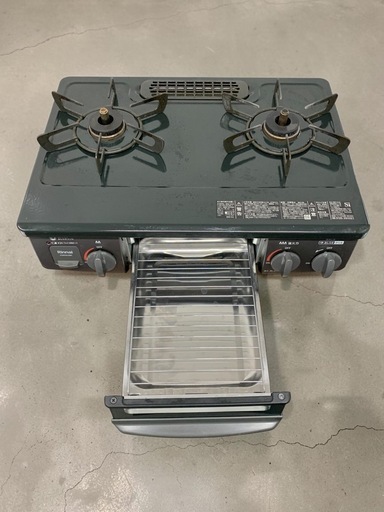 Rinnai リンナイ ガステーブル ガスコンロ 都市ガス用 右強火 22年製 RT35NJH KSR563BKR ブラック 4D