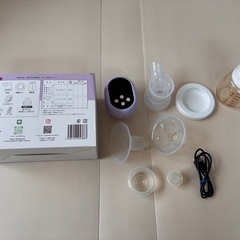 【美品・部品完備】Mama&Me 電動さく乳器 QuickPull（ラベンダー）の画像