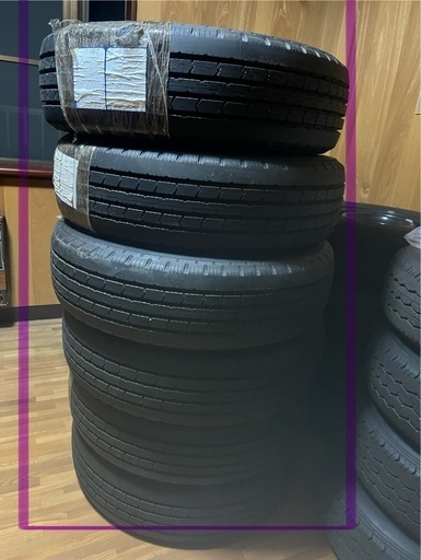 【美品】ブリヂストン R202 225/75R16 6本セットトラック用タイヤ