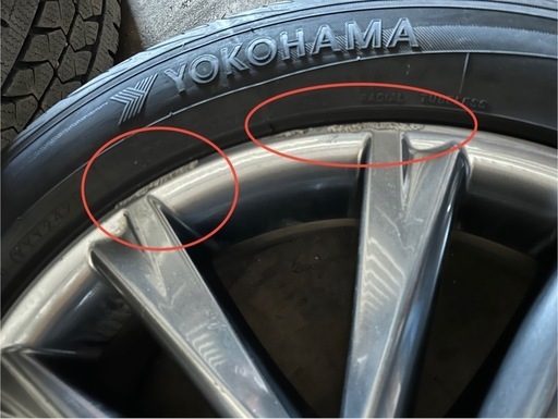 レクサスRX450　アルミホイール、タイヤ