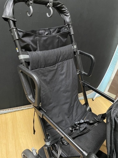 KATOJI  二人乗りベビーカー 二人でゴー ブラック カトージ ベビーカー 年子 レインカバー