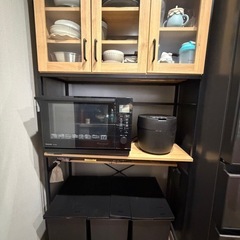 【ニトリ】ヴィンテージテイストのごみ箱上ラック ワイドの画像