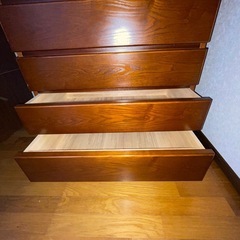 木製箪笥　木製チェストの画像