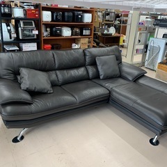 美原店 ニトリ ロゾ4 L字 カウチソファ 3人掛け レザー ブ...