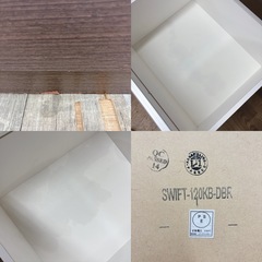 【🐤買取市場 柴田店】 I537 🌈 ジモティー限定価格！ NITORI キッチンボード 食器棚 スイフト120KB（SWIFT-120KB） ⭐ クリーニング済の画像