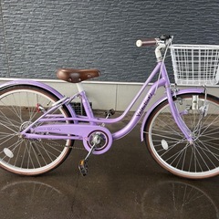22インチ 子供用自転車 変速なし パープル系 紫 OLIVEdesOLIVE オート
