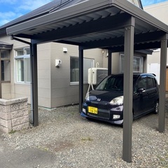 【売却済み】折坂カーポートST ブラウン　一台用の画像