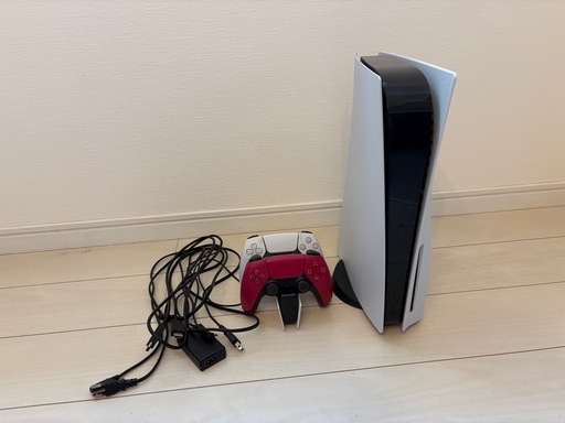 PS5コントローラー、カセット付き