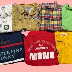 春夏 レトロ子供服まとめ売り 95.100 ミキハウス Bebe 17枚の画像