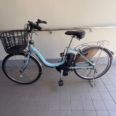 [極上美品] ブリヂストン アシスタベーシック電動アシスト自転車 24インチ 12.3Ahバッテリー搭載の画像