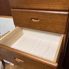 木製収納箪笥　古家具　昭和レトロの画像