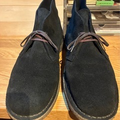 【希少スロヴェニア製】クラークス デザートブーツ ブラックスウェード US9 1/2 27.5cmの画像