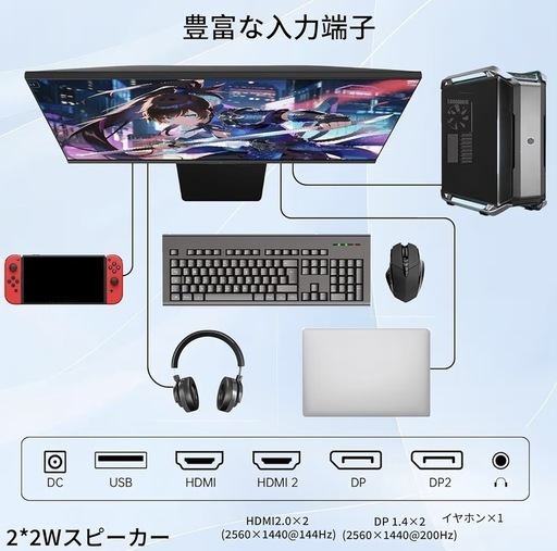 【新品】27インチ ゲーミングモニター