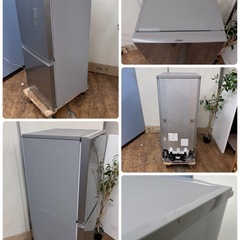 【🐤買取市場 6ヶ月保証】R209 ☀️ AQUA｜アクア 2ドア冷蔵庫 (126L・右開き）21年製 AQR-13K ⭐ 動作確認済 ⭐ クリーニング済の画像