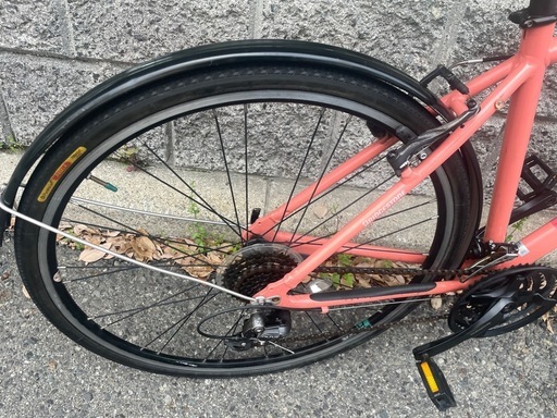 ?中古車?　BRIDGESTONE　クロスバイク　SHIMANO/24speed(3×8)　Vブレーキ　BAAマーク　軽量アルミフレー