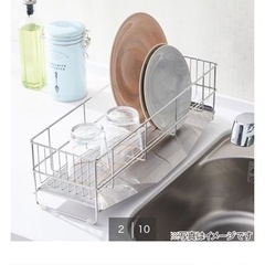 ステンレス　水切りラック スリムロングの画像
