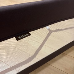 ⭐早い者勝ち・かなり美品⭐ KATOJI ロング ベッドガード ブラウン  収納袋と説明書つき✨の画像