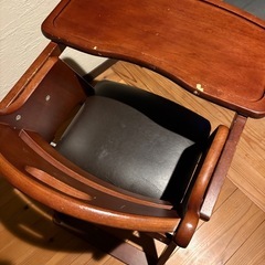 KATOJI ベビーチェア ブラウン ハイチェアの画像