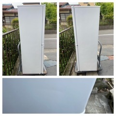 【分解洗浄済】【23区近隣配送設置無料 】 M357 maxzen 2023年製 140L スリム 冷蔵庫 ホワイト  の画像