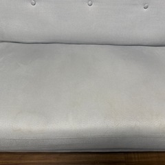 モダンデコ　2人掛けソファ　グレーの画像
