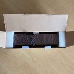新品未使用】　木目調ステレオロングスピーカーの画像