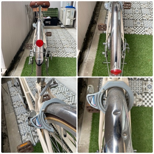 自転車　子供用　あさひ　フェリークJr24 女の子　アイボリー　
かご