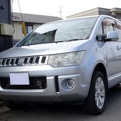 即乗りＯＫ 車検10年1月28日 1オーナー デリカD5 クリーンディーゼルターボ ナビ フルセグTV バックモニター 両側パワスラ スマートキー シートヒータ クルコン HID ETCの画像