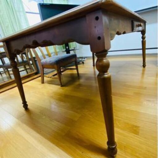 カリモク家具 ダイニングテーブルセット（163cm・引出付）