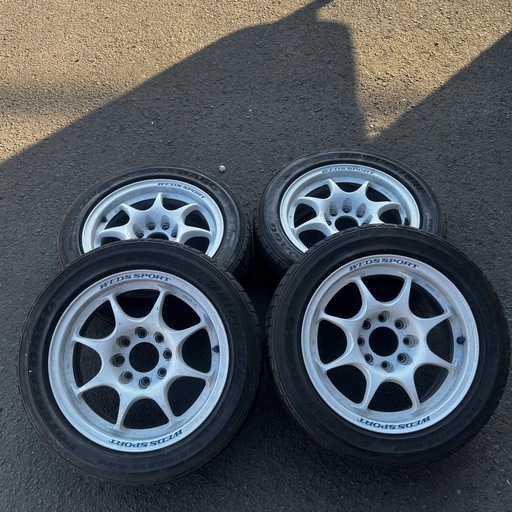 車のパーツ タイヤ、ホイール【値下げ】↓ 最終値下げ WEDS SPORTS 15インチ タイヤ ホイール (ゆづ) 大通の