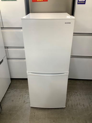 【ドリーム川西店御来店限定】アイリス　冷蔵庫　IRSD-14A-W／クリーニング済み 【2002211255601706】 IRSD-14A-W 冷蔵庫 ホワイト [142L /2ドア /右開きタイプ] 【お届け