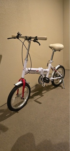 【お取引終了しました】美品　折りたたみ自転車　ホワイト 楽天市場】【ランキング1位獲得！】 シティサイクル 折りたたみ自転車