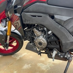 カワサキ　Z125pro レッドブラックの画像