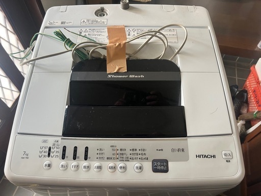★ジモティ割あり★ HITACHI 洗濯機 NW-Z70E7 7Kg 20年製 動作確認／クリーニング済み TK7869【リユースのサカイつくば店】 洗濯機7kg HITACHI 白い約束NW-70E (田渕) 東海の生活家電《洗濯機》の
