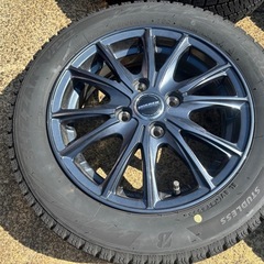 155/65R14 2023年 ブリヂストン ブリザック VRX2 アルミ付の画像