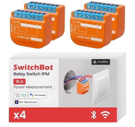 [4個セット特価] SwitchBot リレー 1PM