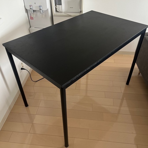 お値下げしました！★ジモティ割あり★ IKEA ダイニングセット 黒 H75×D74×W118 クリーニング済み OJ7744 iKEA ダイニングセット(家具)の中古が安い！激安で譲ります・無料で