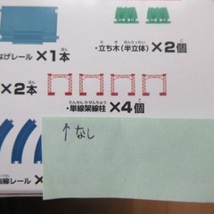 プラレールのセット(単線架線柱なし)の画像