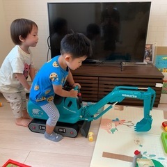 ショベルカー　コマツ　ジャンク品の画像