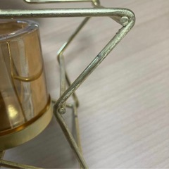 佐賀市内〜福岡春日間で取引可　星型 ゴールド メタルキャンドルホルダーの画像