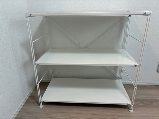 【無印良品】スチールユニットシェルフ スチール棚セット ワイド・小 幅81cm 3段｜2024年購入・美品　引取限定【群馬県太田市】