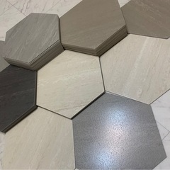 ❤️激安❤️断捨離価格❤️オシャレ❤️タジマヘキササイズ❤️六角形ヘキサゴン❤️フロアタイル　リフォーム　床材　 の画像