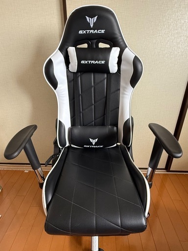 ★ジモティ割あり★  ゲーミングチェア 黒 H×D×W クリーニング済み TJ2831 ゲーミングチェア(GM707 スモールサイズ BK/BK) | ニトリネット【公式