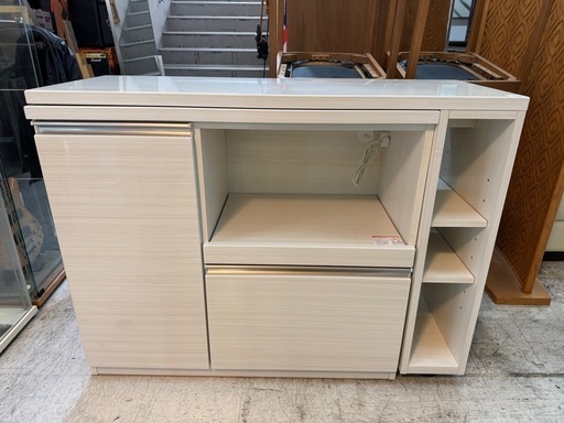 【愛品館 江戸川店 】SHIGIYAMA 伸長式キッチンカウンター フリード120（シギヤマ家具）