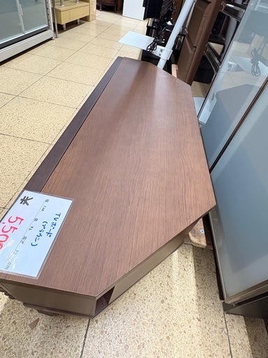 リユースマン倉敷、テレビ台、ブラウン、 リユースマン倉敷》テレビ台 ブラウン 台形 TVボード ローボード